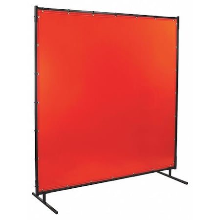 Welding Screen, Transparent Vinyl, 6 ft W., 5 ft H., 13 oz/sq yd, 150 Degrees F Withstand Temp. MPN:538-5X6