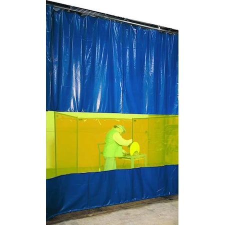 Welding Curtain Wall, Vinyl Laminated Polyester, 6 ft. W., 8 ft. H., 13 oz/sq yd, With Grommet MPN:AWY68