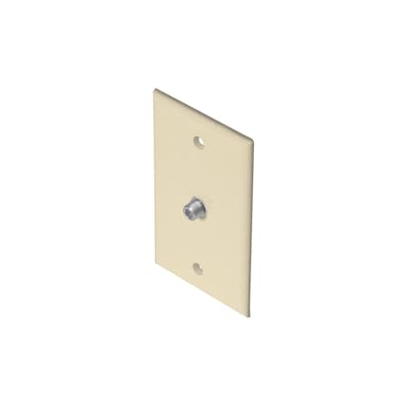 TV Wall Plate 1-F81 Ivory MPN:200-251IV