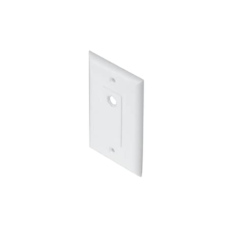 TV Wall Plate 1-Hole Offset Decorator Wh MPN:200-263WH