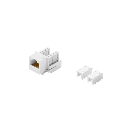 Cat5e Keystone Jack 90 Degree RJ45 White MPN:310-120WH