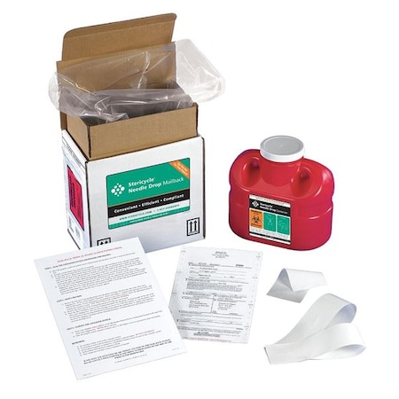 Sharps Mailback System, 1 Gal., Screw Lid MPN:1G1V4