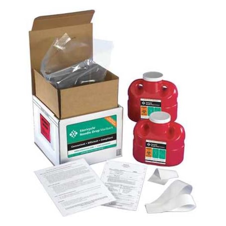 Sharps Mailback System, 1 Gal., Screw Lid MPN:1G2V4