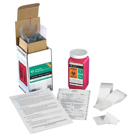 Sharps Mailback System, 1/4 Gal., Red MPN:1Q1V4