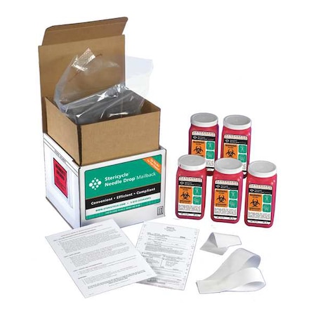Sharps Mailback System, 1/4 Gal., Red MPN:1Q5V4