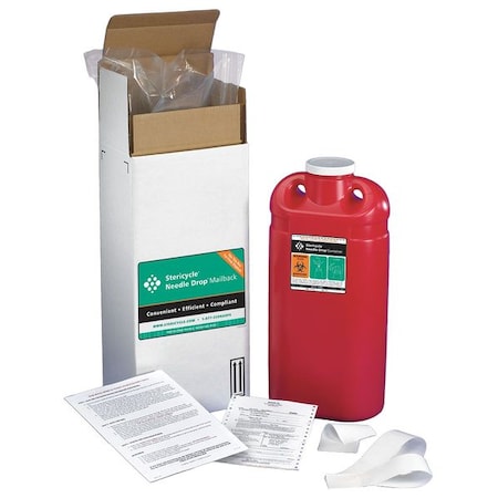 Sharps Mailback System, 3 Gal., Screw Lid MPN:3G1V4