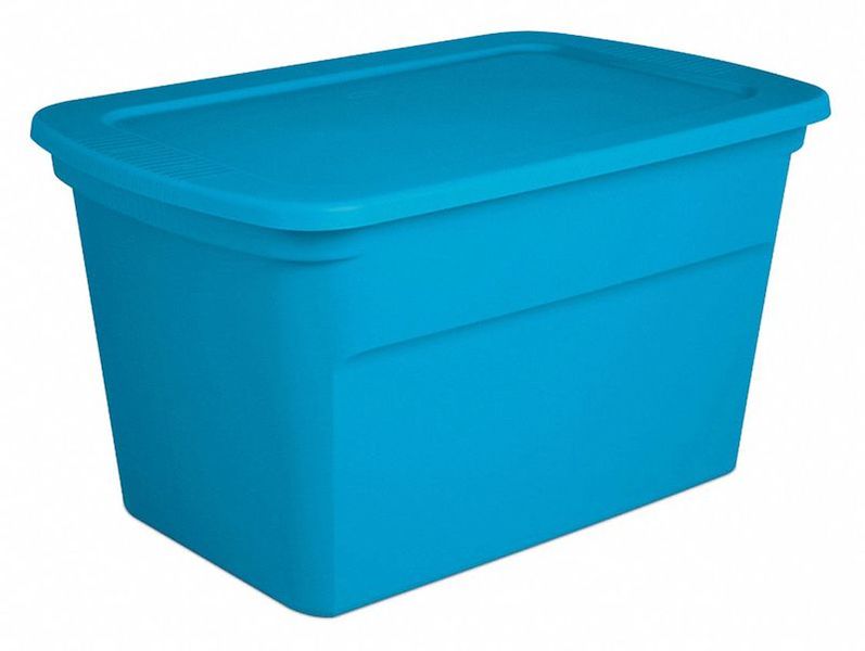 Storage Tote Blue Polypropylene MPN:17367406