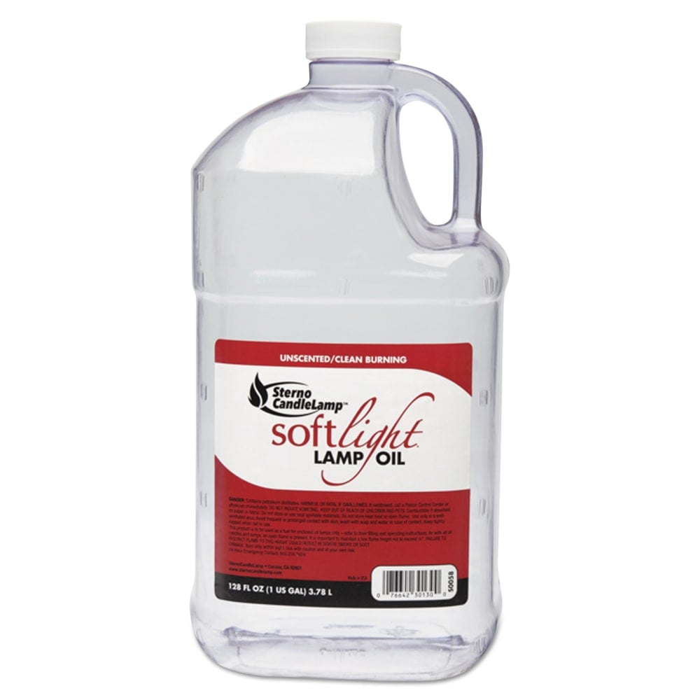 Sterno Soft Light Liquid Wax Lamp Oil, 128 Oz, Clear, Pack Of 4 Bottles MPN:STE 30130
