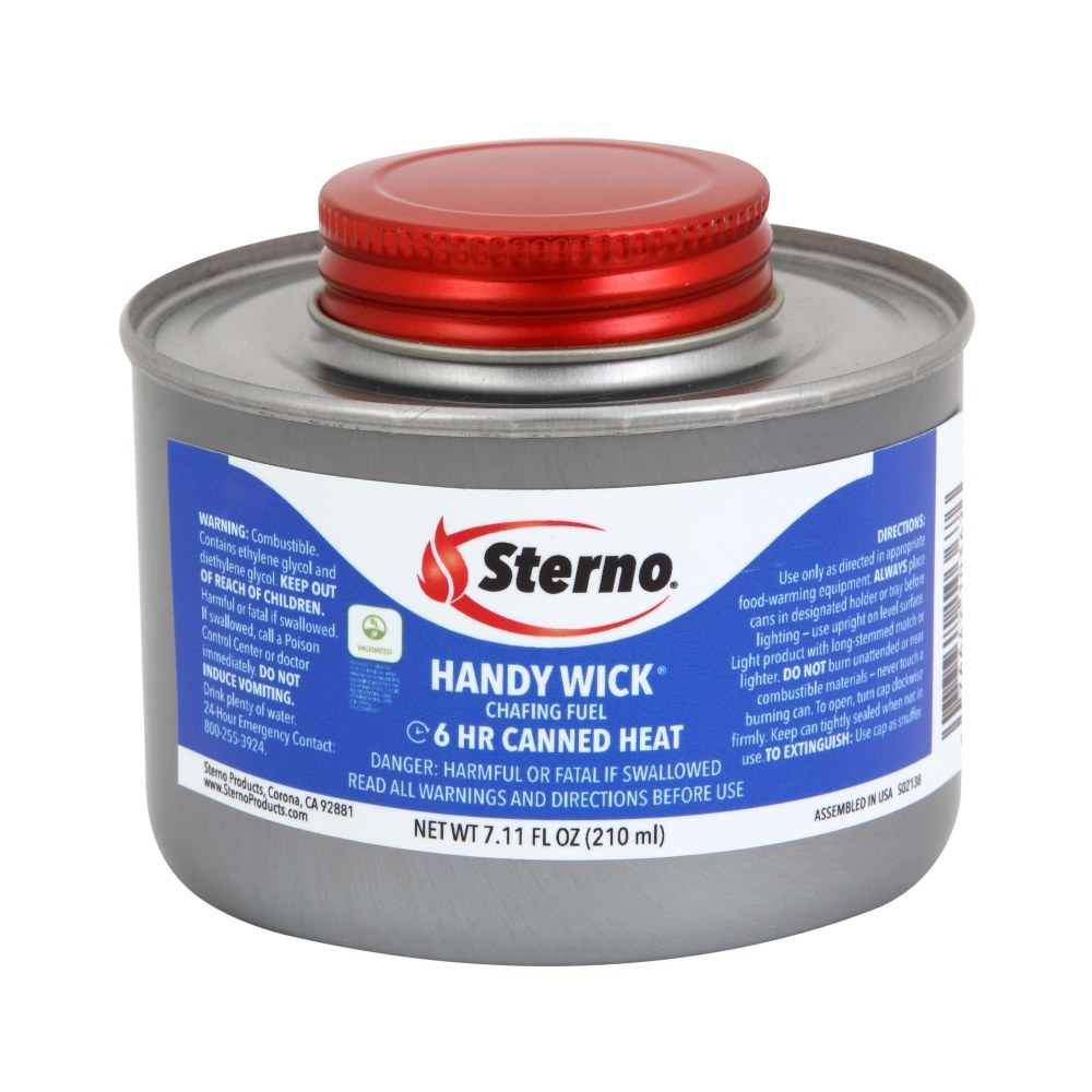 Sterno Products Handy Wick 6-Hour Burn Chafing Fuel, 7.11 Oz, Silver, Case Of 24 Units MPN:10368