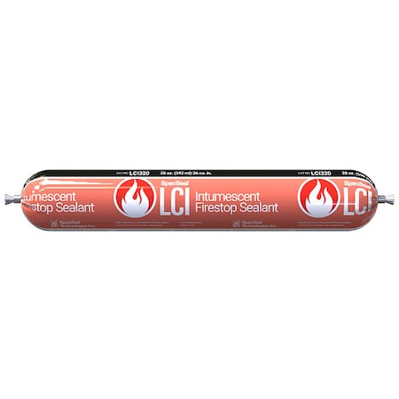 Fire Barrier Sealant/Caulk, Intumescent, Up to 4 Hr Fire Rating, Watertight, 20 oz, Red MPN:LCI320
