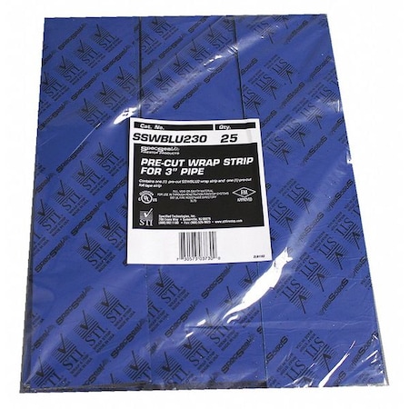 Pre-Cut Wrap Strip For 3 Pipe MPN:SSWBLU230