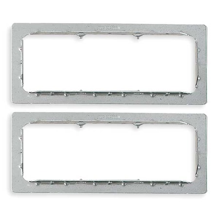 Three Gang Pathway Wall Plates, Steel, Galvanized Finish, Silver MPN:EZP333W