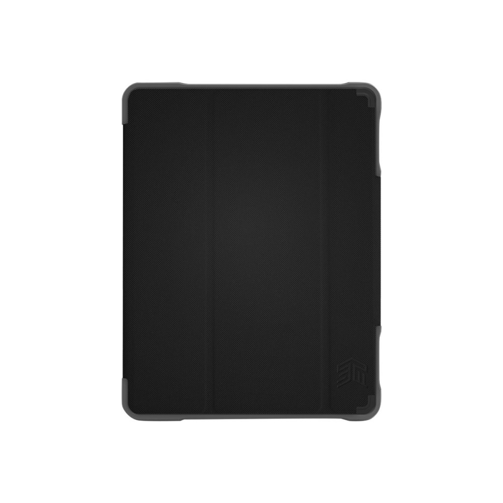 STM dux Plus Duo - Flip cover for tablet - polycarbonate, thermoplastic polyurethane (TPU) - black - for Apple 10.2-inch iPad (7th generation) MPN:STM-222-236JU-01