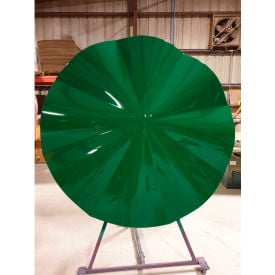 STM Industries Round Wave 6' Fiberglass Umbrella 8' Pole Green 005 Green with 021-8¿ pole Black