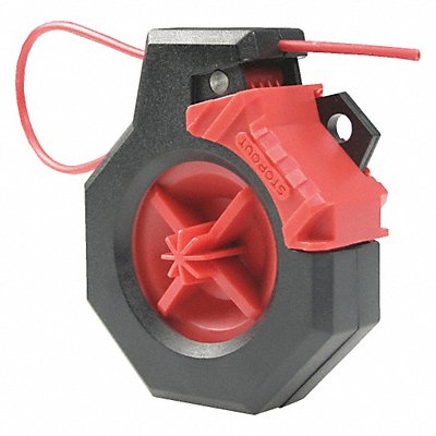 Lockout Cable Blk/Red 1 Padlock Plastic MPN:KDD630