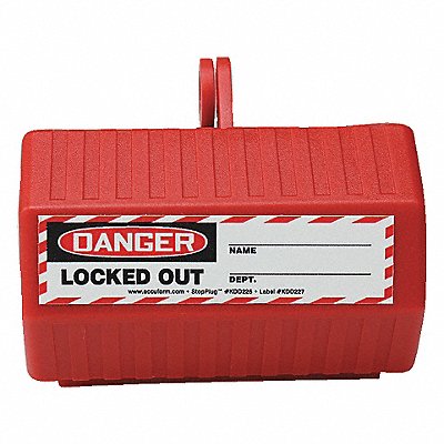 Plug Lockout Red 2-1/4 L MPN:KDD225