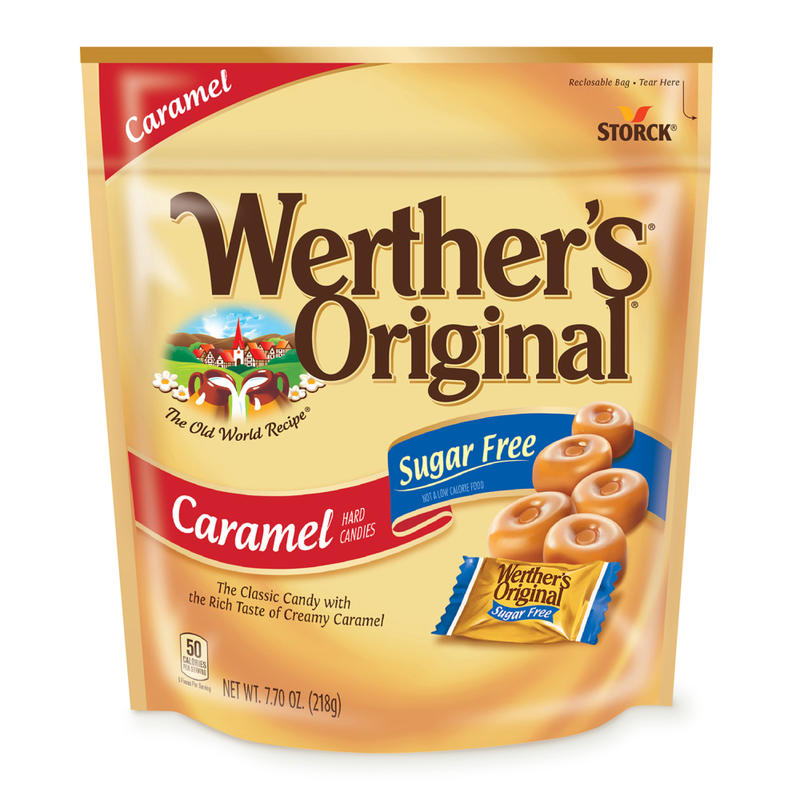 Werthers Original Sugar-Free Caramel Hard Candies, 7.7 Oz, Pack Of 2 Bags MPN:51582