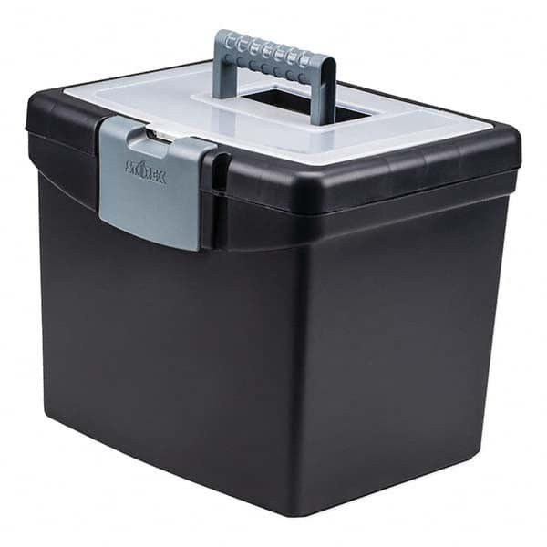 Compartment Storage Boxes & Bins, Storage Box Type: File Boxes-Portable , Overall Length: 10.875in , Overall Depth: 10.88in , Overall Height: 11in  MPN:STX61504U01C