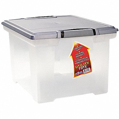 File Storage Box Lid Clear/Silver Plstic MPN:61530U01C