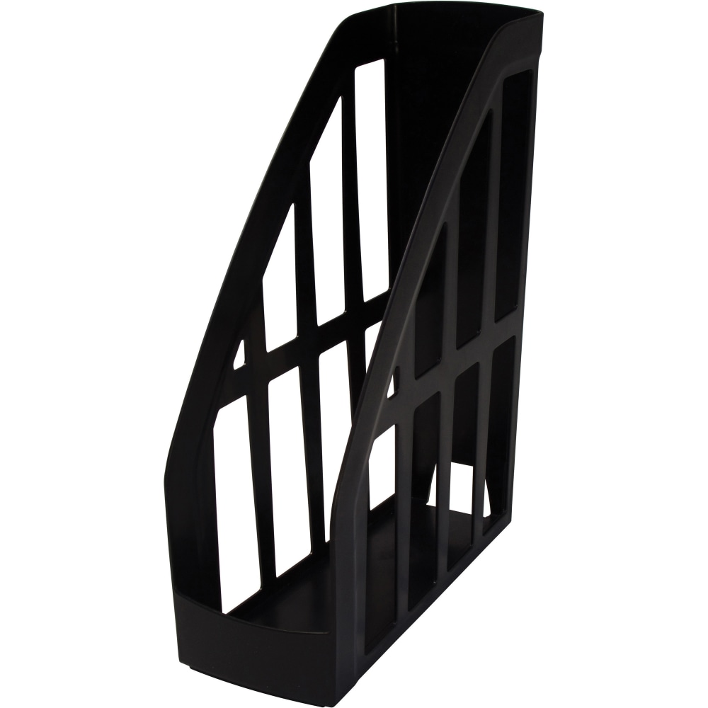 Storex Value Line Recycled Magazine File - Black - Plastic - 1 Each MPN:70167U06C