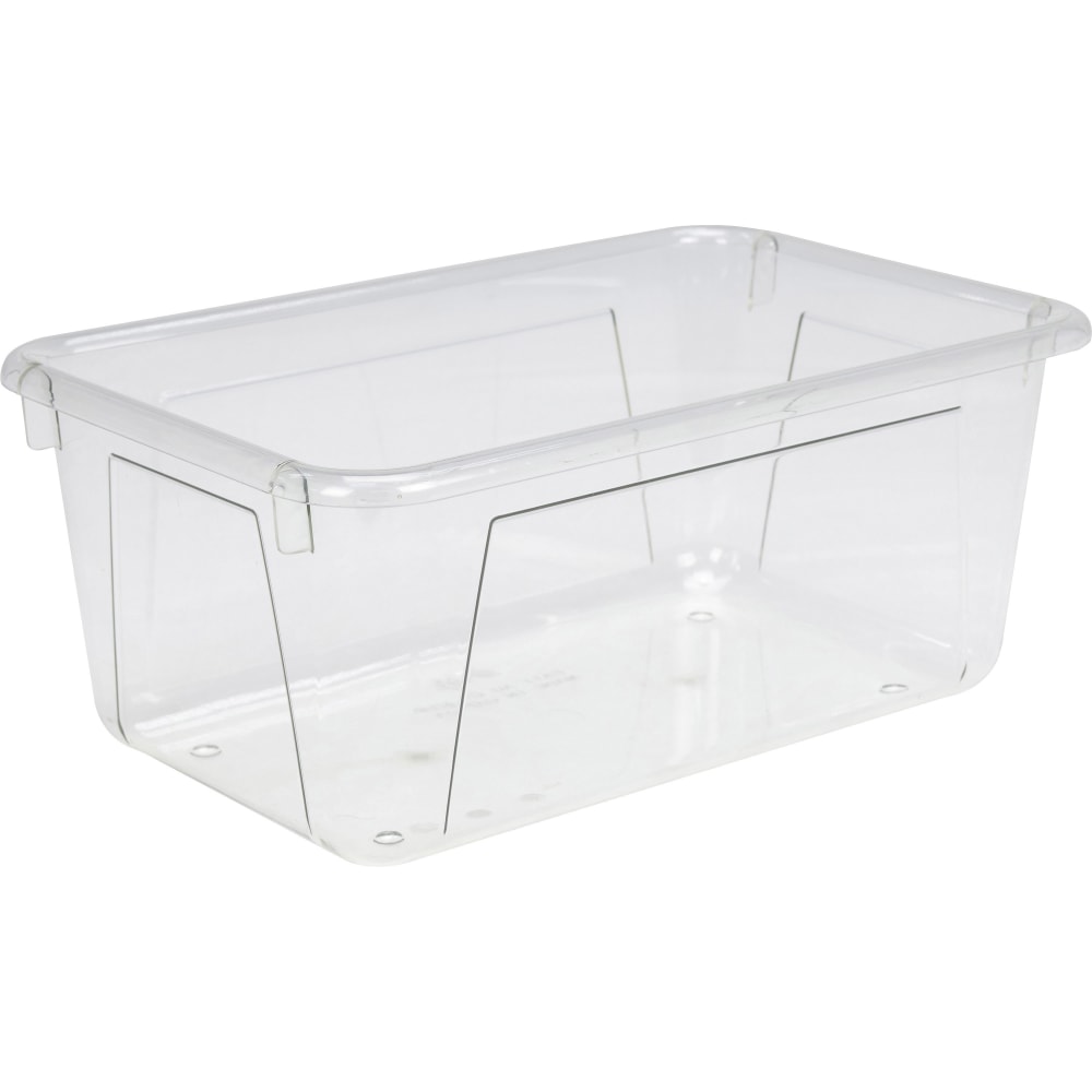 Storex Plastic Cubby Bins, Small Size, 5 2/8in x 7 13/16in x 12 2/16in, Crystal Clear, Carton Of 5 MPN:62464U05C