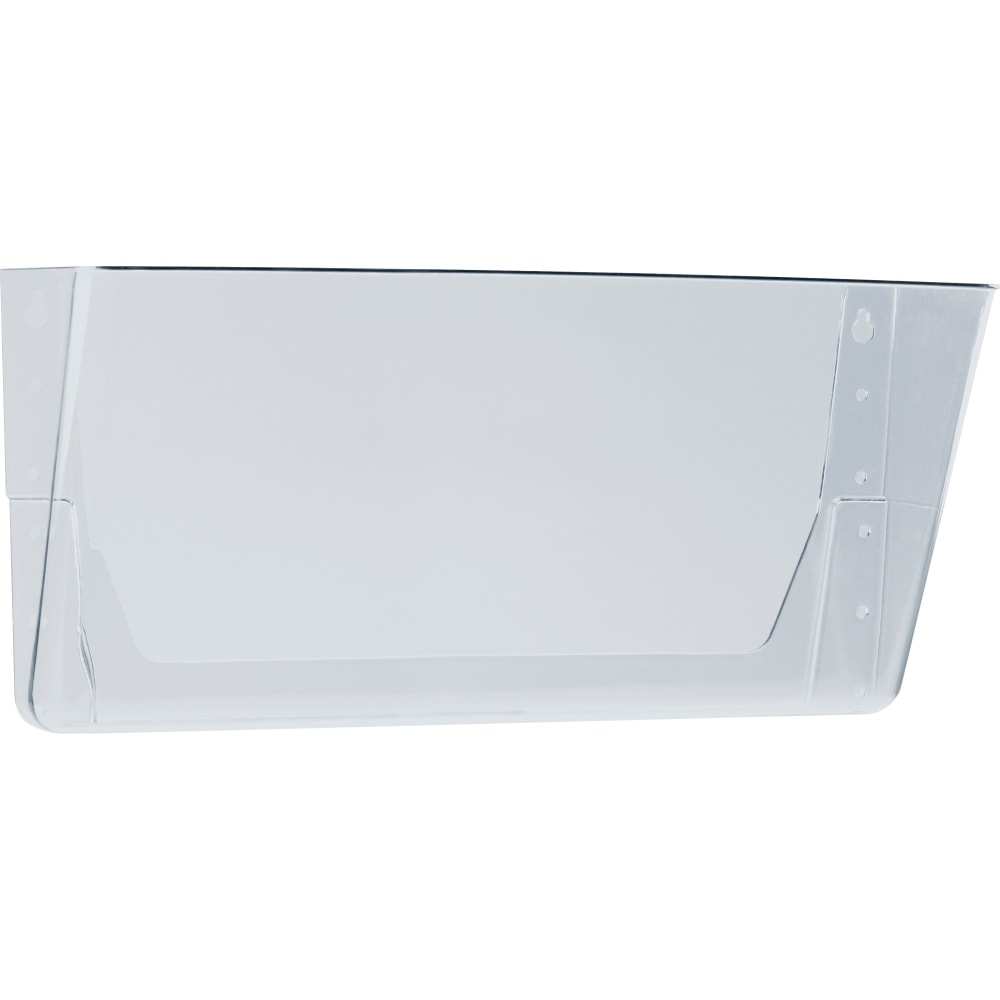 Storex Stacking Legal Size Wall Pocket, 7inH x 16inW x 4inD, Clear MPN:70207U06C