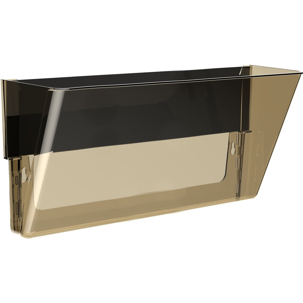 Storex Magnetic Wall File Pocket, 7inH x 16inW x 4inD, Smoke MPN:70241U06C