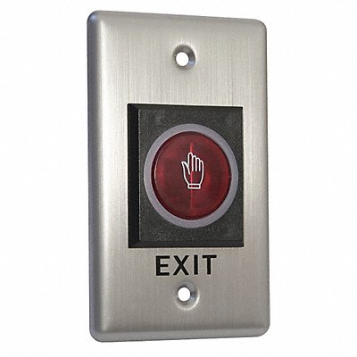 Touchless Exit Button Illuminated Silver MPN:AXS REMOTE EXIT SWITCH