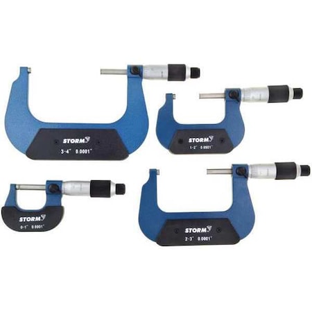 Micrometer Set, 4 pcs. MPN:3M114-00