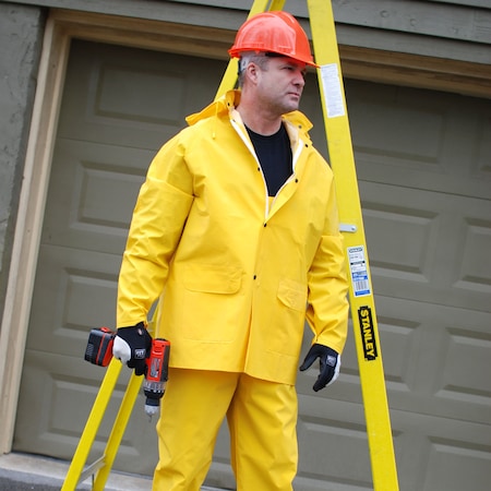 Rain Suit, 3 Piece, 0.35 Mm Pvc/Polyester MPN:R9023FRL