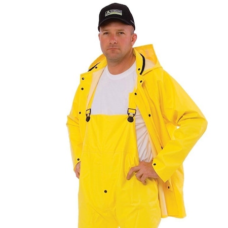 Rain Jacket, 0.35 mm Pvc/Polyester MPN:RJ352Y2XL