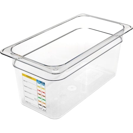 Food Pan w/Integrated Label, 1/3