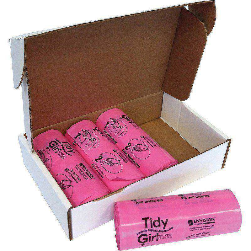 Stout Tidy Girl Feminine Hygiene Disposal Bags, Pink, 1.2 mil, Pack Of 600 MPN:TGUF