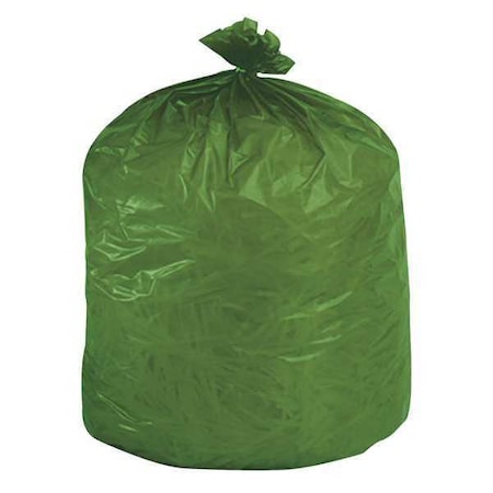 13 gal Trash Bags, 24 in x 30 in, Heavy-Duty, 0.85 mil, Green MPN:E2430E85