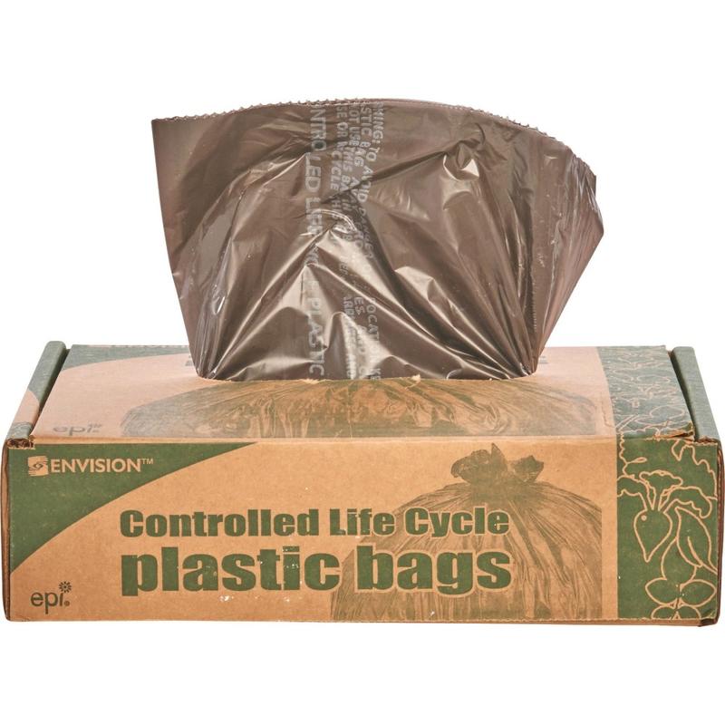 Stout Controlled Life Cycle Trash Garbage Bags, 1.1 mil, 39 Gallon, Brown, Box Of 40 MPN:G3344B11