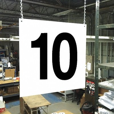 Hanging Aisle Sign Legend 10 MPN:HPS-FS1212-10