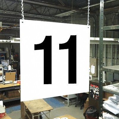 Hanging Aisle Sign Legend 11 MPN:HPS-FS1212-11