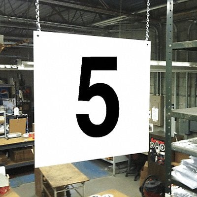 Hanging Aisle Sign Legend 5 MPN:HPS-FS1212-5