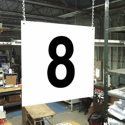 Hanging Aisle Sign Legend 8 MPN:HPS-FS1212-8