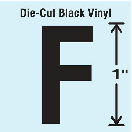 LetterLabel, Vinyl, 1inH, 5/8inW, PK10 MPN:DBV-1-F-10