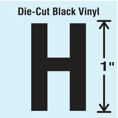 LetterLabel, Vinyl, 1inH, 5/8inW, PK10 MPN:DBV-1-H-10