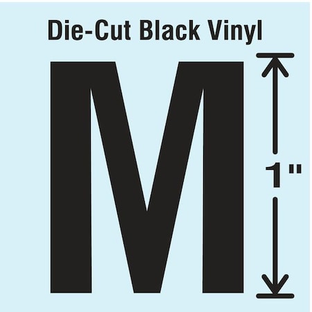 LetterLabel, Vinyl, 1inH, 5/8inW, PK10 MPN:DBV-1-M-10