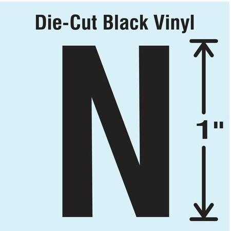 LetterLabel, Vinyl, 1inH, 5/8inW, PK10 MPN:DBV-1-N-10