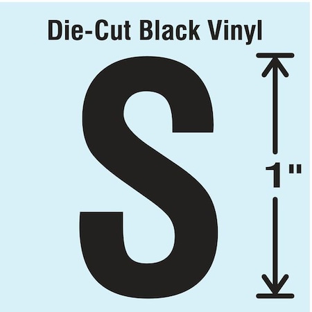 LetterLabel, Vinyl, 1inH, 5/8inW, PK10 MPN:DBV-1-S-10