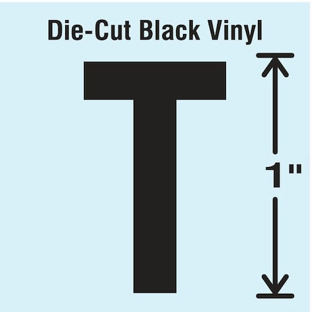 LetterLabel, Vinyl, 1inH, 5/8inW, PK10 MPN:DBV-1-T-10
