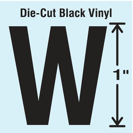 LetterLabel, Vinyl, 1inH, 5/8inW, PK10 MPN:DBV-1-W-10