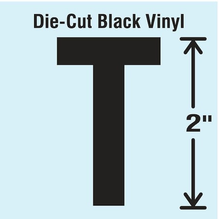 LetterLabel, Vinyl, 2inH, 1-1/4inW, PK10 MPN:DBV-2-T-10