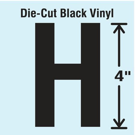 LetterLabel, Vinyl, 4inH, 2-1/4inW, PK10 MPN:DBV-4-H-10