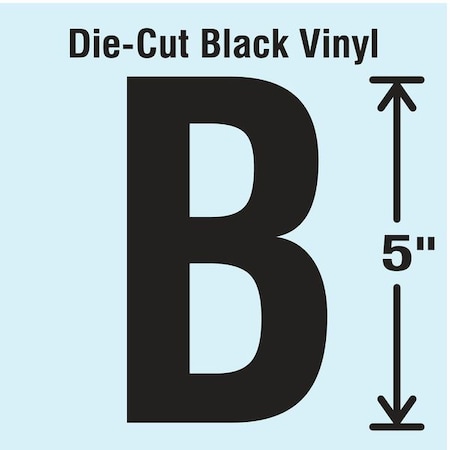 LetterLabel, Vinyl, 5inH, 2-3/4inW, PK10 MPN:DBV-5-B-10