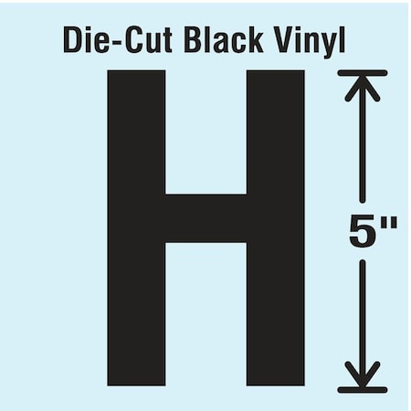 LetterLabel, Vinyl, 5inH, 2-3/4inW, PK10 MPN:DBV-5-H-10